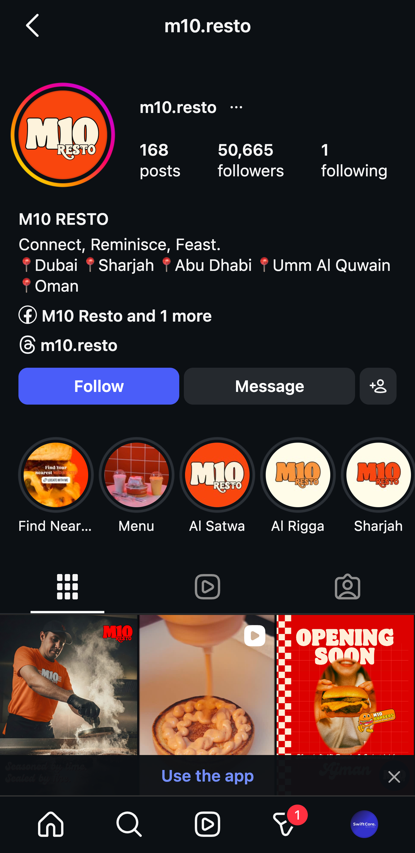 M10 Resto Instagram After - 50.6K Followers